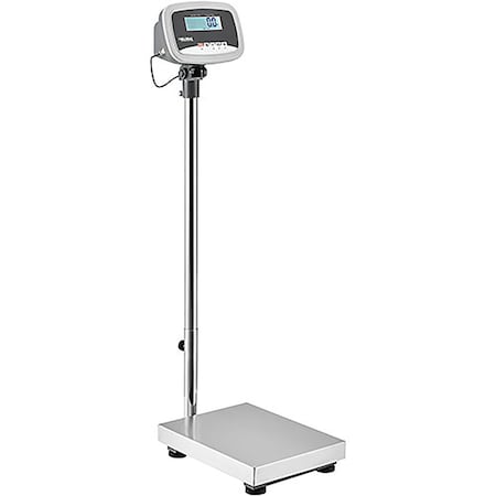 Global Industrial Industrial Bench & Floor Scale, 330 lb x 0.1 lb, 11-3/4W x 15-3/4L Platform 244241